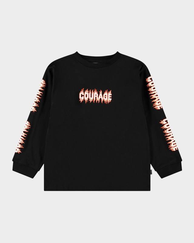 Boy's Rube Courage Graphic-Print Long-Sleeve T-Shirt, Size 8-12
